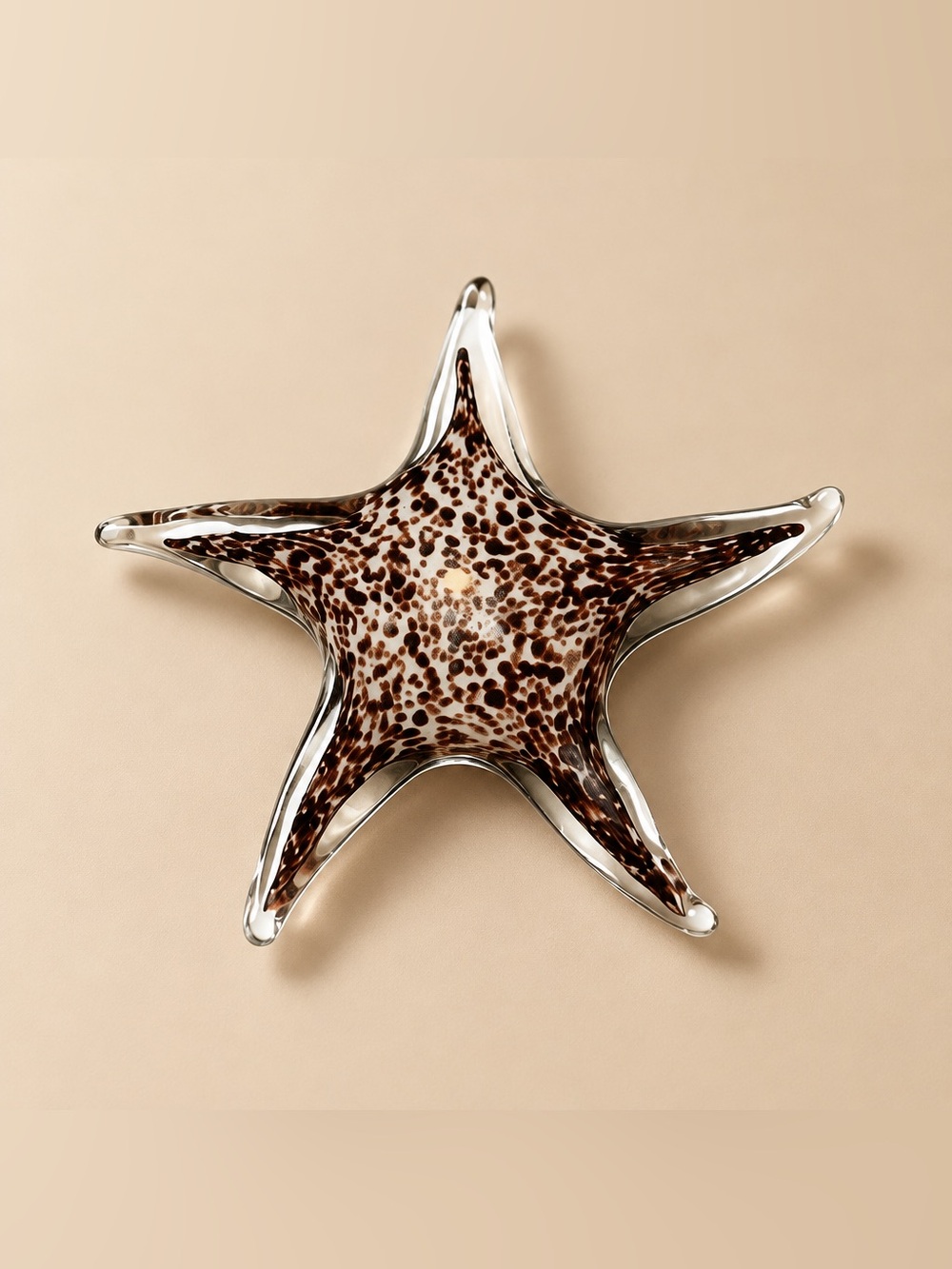 Hand Blown Art glass Speckled Glass Starfish